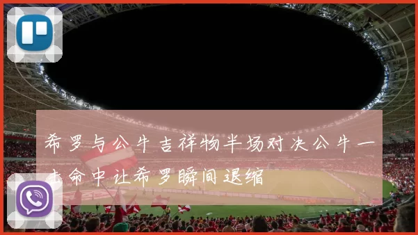 希罗与公牛吉祥物半场对决公牛一击命中让希罗瞬间退缩